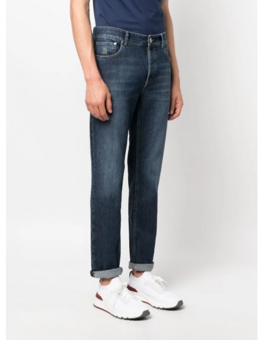 Jeans BRUNELLO CUCINELLI, mid-rise cotton jeans - M283PD3210C1468
