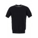 Tricou BRUNELLO CUCINELLI, Cotton Knitwear, White Details, Black - M29802030CMY76 Tricou BRUNELLO CUCINELLI, Cotton Knitwear, White Details, Black - M29802030CMY76