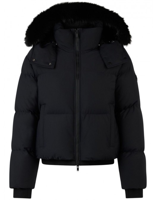 Geaca Moose Knuckles, Misti Short Down, Shearling Padded, Black - M34LJ137S305