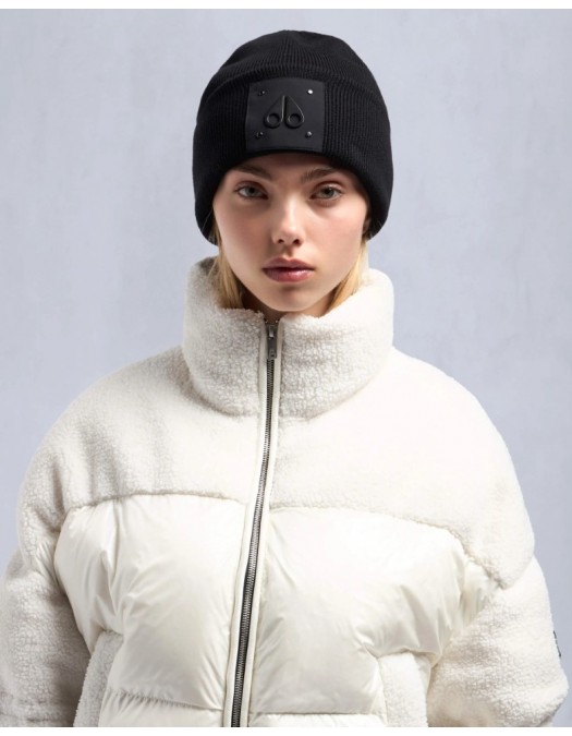 Caciula Moose Knuckles, Black Logo, Black - M34MA574292