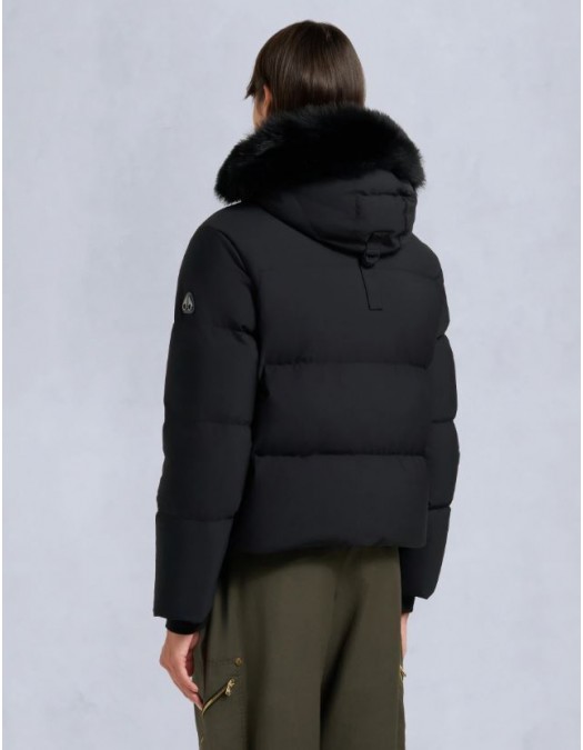GEACA MOOSE KNUCKLES, NYLUXE MISTI PUFFER, Black - M35LJ136S305
