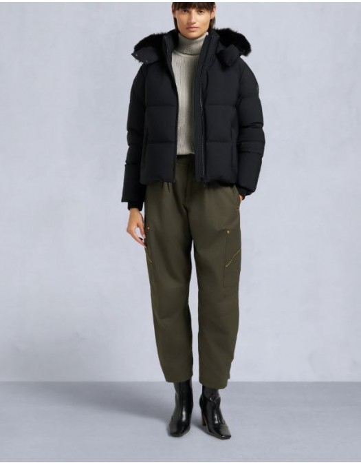 GEACA MOOSE KNUCKLES, NYLUXE MISTI PUFFER, Black - M35LJ136S305