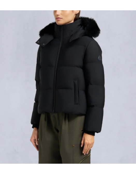 GEACA MOOSE KNUCKLES, NYLUXE MISTI PUFFER, Black - M35LJ136S305