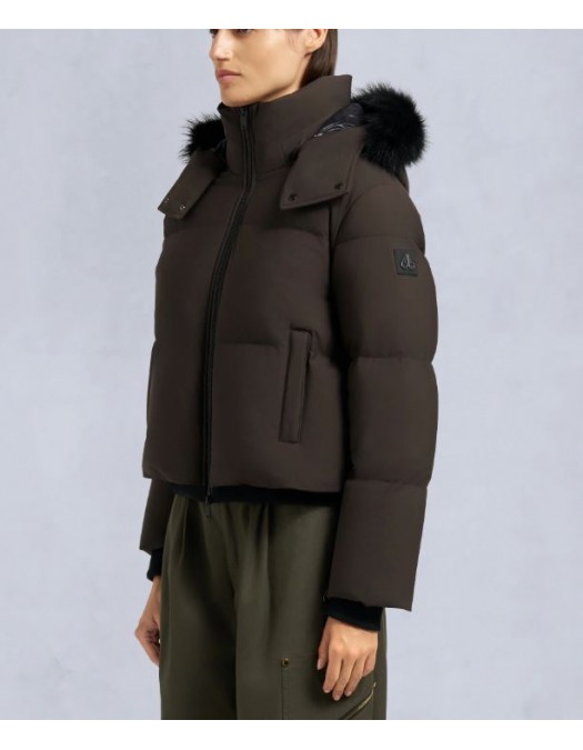 GEACA MOOSE KNUCKLES, NYLUXE MISTI PUFFER, Brown - M35LJ137S1744