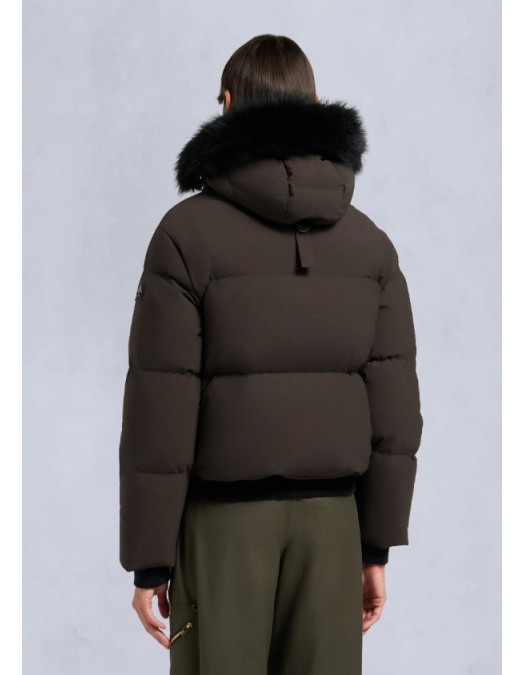 GEACA MOOSE KNUCKLES, NYLUXE MISTI PUFFER, Brown - M35LJ137S1744