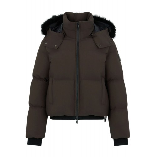GEACA MOOSE KNUCKLES, NYLUXE MISTI PUFFER, Brown GEACA MOOSE KNUCKLES, NYLUXE MISTI PUFFER, Brown