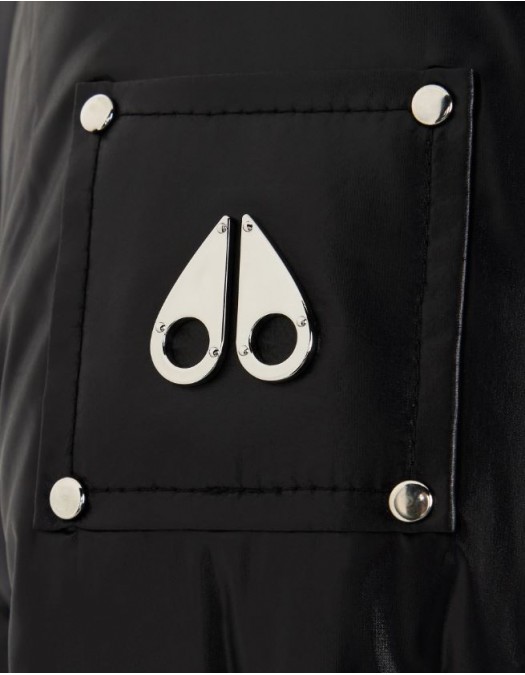 Geaca MOOSE KNUCKLES, MOONSTONE PUFFER JACKET, All Black - M35LJ148292