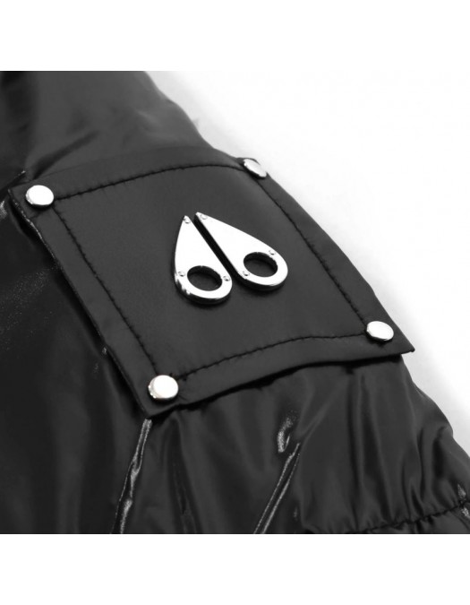 Geaca MOOSE KNUCKLES, MOONSTONE PUFFER JACKET, All Black - M35LJ148292