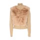 Jacheta MOOSE KNUCKLES, HIGH-NECK DUA BUNNY SWEATER, Champagne - M35LK6901491