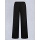 Pantaloni Moose Knuckles, MIX MEDIA WIDE LEG PANT, Black - M35LR756292