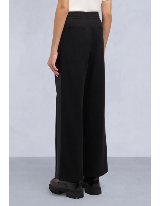 Pantaloni Moose Knuckles, MIX MEDIA WIDE LEG PANT, Black - M35LR756292