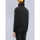 Jacheta Moose Knuckles, MIX MEDIA QUARTER ZIP SWEATER, Black - M35LS632292