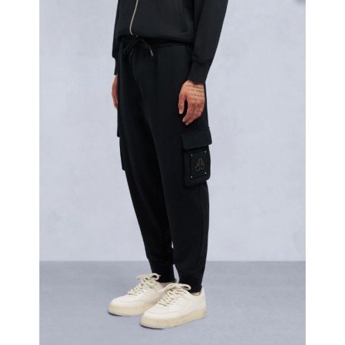 Pantaloni Moose Knuckles, HARTSFIELD CARGO JOGGER, Negru