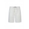 Pantaloni scurti ELEVENTY, garment-dyed cotton jogger bermuda shorts, Alb