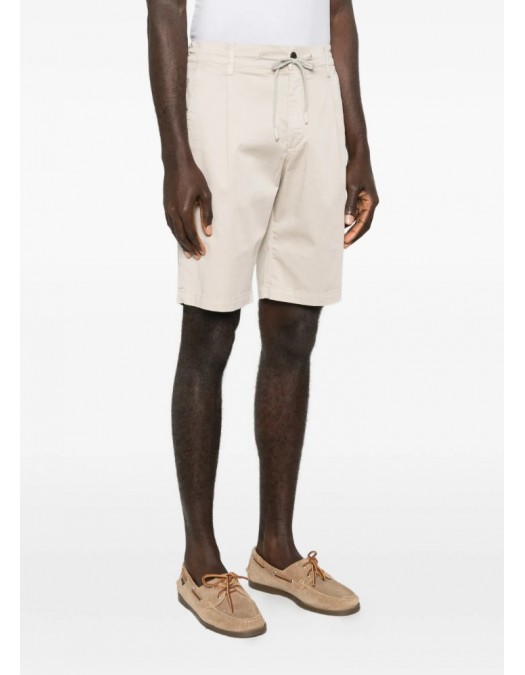 Pantaloni scurti ELEVENTY, garment-dyed cotton jogger bermuda shorts, Cream - M75BERG04TET0K00702N