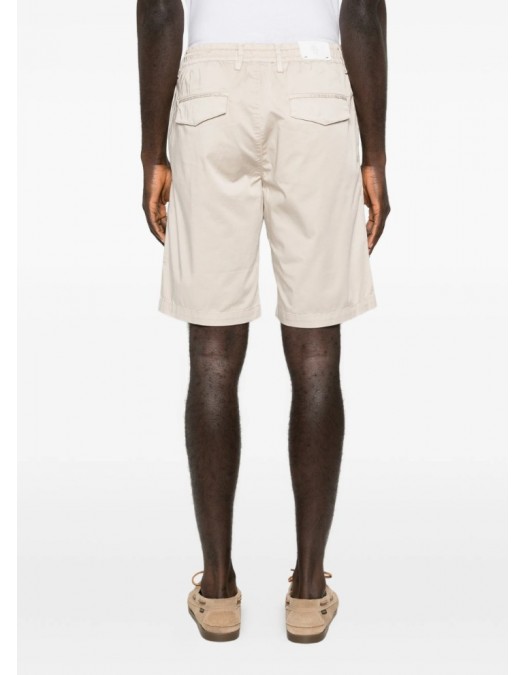 Pantaloni scurti ELEVENTY, garment-dyed cotton jogger bermuda shorts, Cream - M75BERG04TET0K00702N