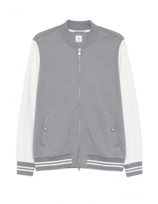 Jacheta ELEVENTY, zip-up bomber jacket, grey - M75FELM13TES0M2450800