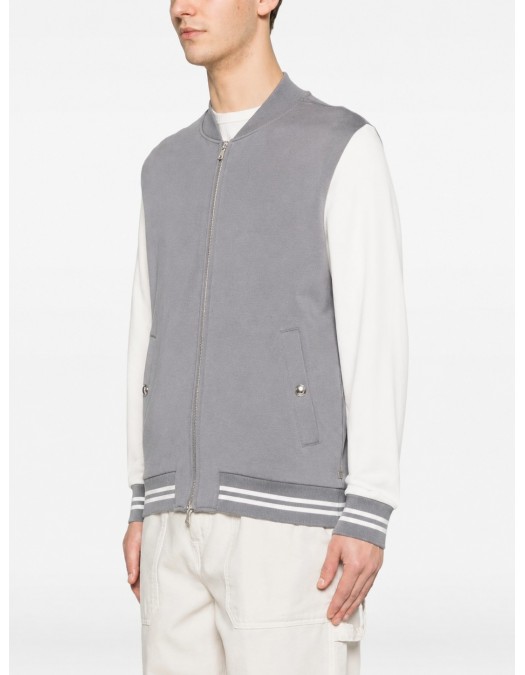 Jacheta ELEVENTY, zip-up bomber jacket, grey - M75FELM13TES0M2450800