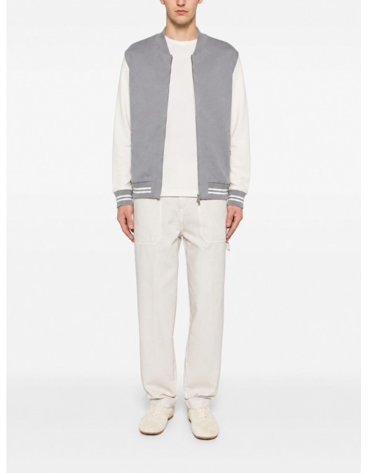 Jacheta ELEVENTY, zip-up bomber jacket, grey - M75FELM13TES0M2450800