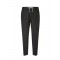 Pantaloni ELEVENTY, pinstripe wool jogger trousers with pleats, Negru