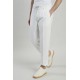 Pantaloni ELEVENTY, garment-dyed cotton linen pleated joggers, Alb - M75PANG03TET0K00701N