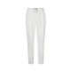 Pantaloni ELEVENTY, garment-dyed cotton linen pleated joggers, Alb - M75PANG03TET0K00701N
