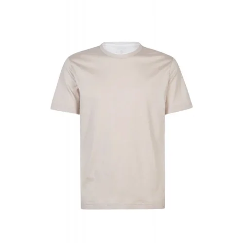 Tricou ELEVENTY, Crew neck T-shirt, Bej