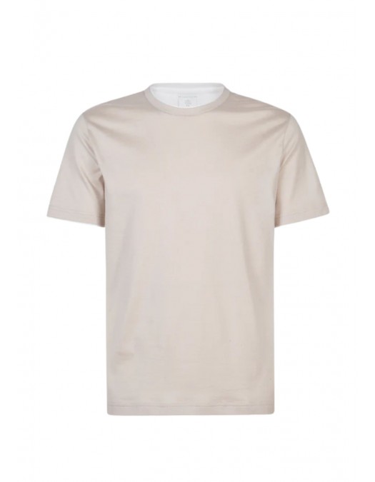 Tricou ELEVENTY, Crew neck T-shirt, Bej - M75TSHJ01TES0M2378013