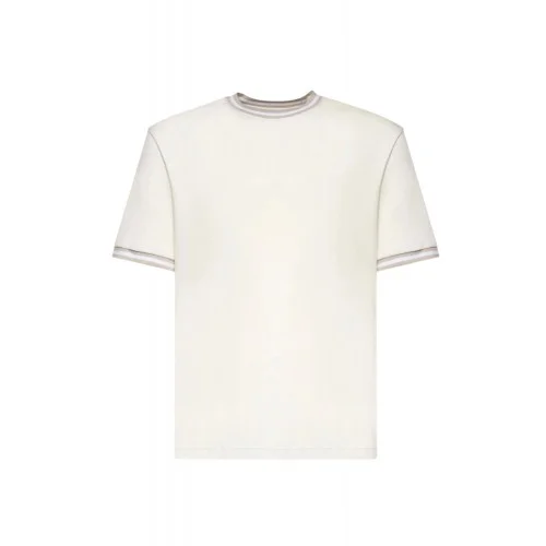 Tricou ELEVENTY, cotton jersey t-shirt, Cream