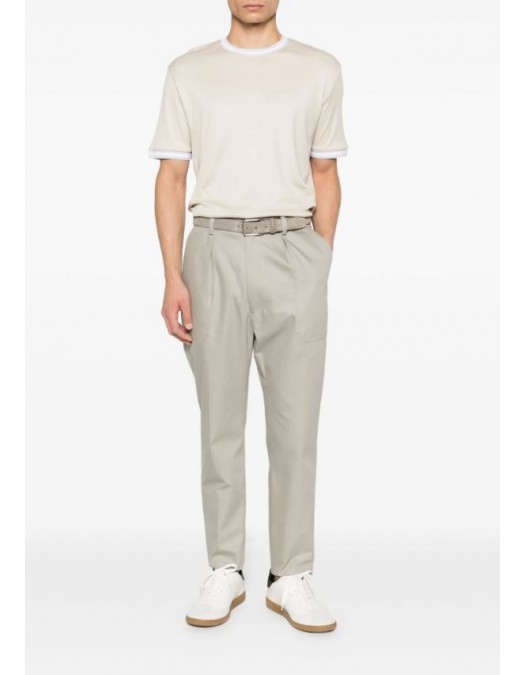 Tricou ELEVENTY, cotton jersey t-shirt, Beige - M75TSHM13TES0M291021301