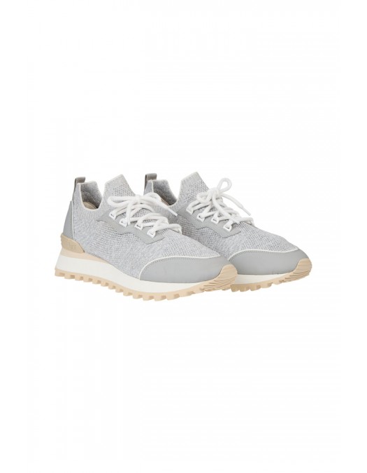 Sneakers ELEVENTY, Grey and beige  Knit sneakers - M77SCNM03SCA0M0451306