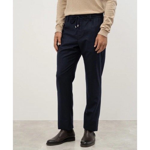 PANTALONI STEFANO RICCI , Logo Insert, Wool, Black