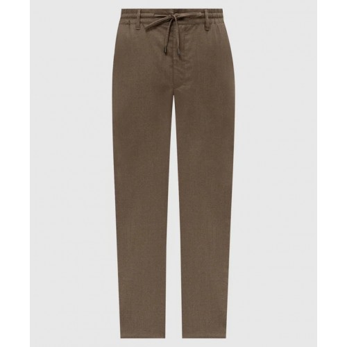 PANTALONI STEFANO RICCI , Logo Insert, Wool, Beige PANTALONI STEFANO RICCI , Logo Insert, Wool, Beige