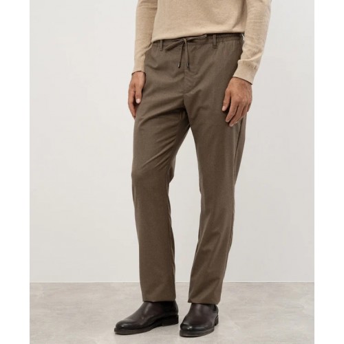 PANTALONI STEFANO RICCI , Logo Insert, Wool, Beige PANTALONI STEFANO RICCI , Logo Insert, Wool, Beige