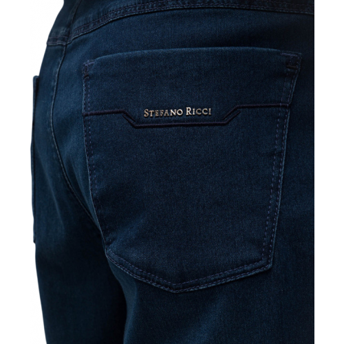 Pantaloni scurti STEFANO RICCI, Logo Insert, Short Model, Blue