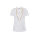 TRICOU ELISABETTA FRANCHI, accesorizat, Alb - MA00956E2270 TRICOU ELISABETTA FRANCHI, accesorizat, Alb - MA00956E2270