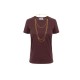 TRICOU ELISABETTA FRANCHI, accesorizat, Merlot - MA00956E2EA4 TRICOU ELISABETTA FRANCHI, accesorizat, Merlot - MA00956E2EA4