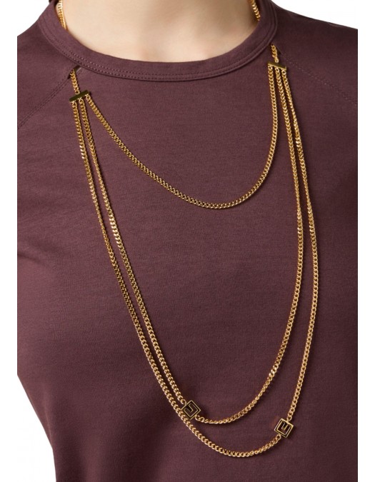 TRICOU ELISABETTA FRANCHI, accesorizat, Merlot - MA00956E2EA4 TRICOU ELISABETTA FRANCHI, accesorizat, Merlot - MA00956E2EA4