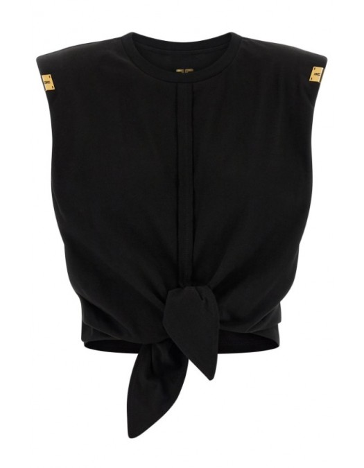 Top ELISABETTA FRANCHI, Knot T-shirt - MA01161E2110
