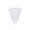 Top ELISABETTA FRANCHI, Knot T-shirt, Alb