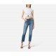 TOP ELISABETTA FRANCHI, Jewel Logo, Slim, White - MA01656E2270 TOP ELISABETTA FRANCHI, Jewel Logo, Slim, White - MA01656E2270