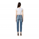 TOP ELISABETTA FRANCHI, Jewel Logo, Slim, White - MA01656E2270 TOP ELISABETTA FRANCHI, Jewel Logo, Slim, White - MA01656E2270