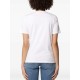 Tricou ELISABETTA FRANCHI, Logo Embroidery Cotton T-Shirt, Alb - MA01761E2270
