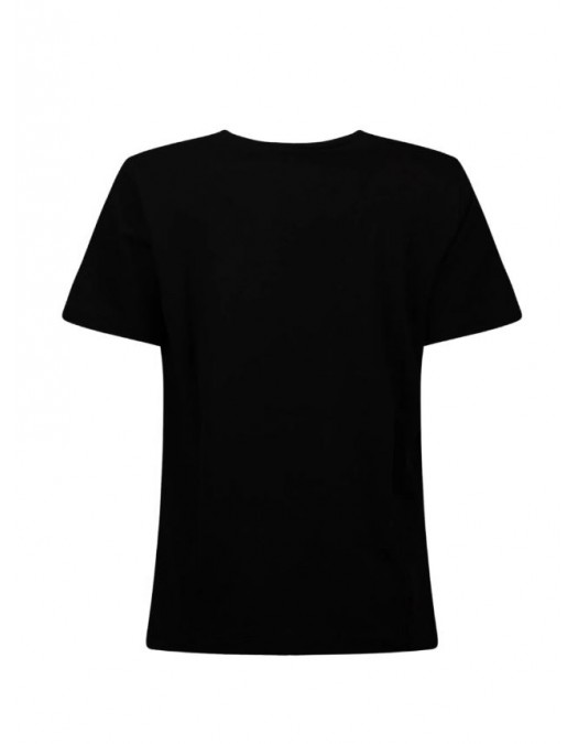 Tricou ELISABETTA FRANCHI, embossed T-shirt, Negru - MA68P61E2110