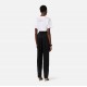 Tricou ELISABETTA FRANCHI, Jersey T-shirt with drawstring, Alb - MA72G61E2270