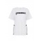 Tricou ELISABETTA FRANCHI, Jersey T-shirt with drawstring, Alb