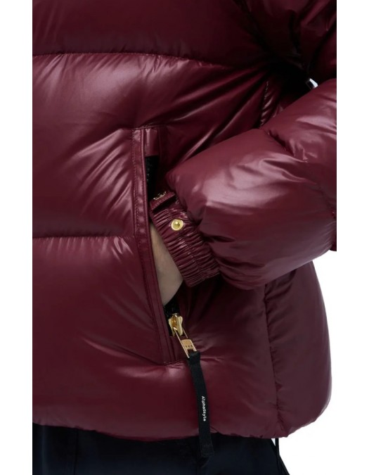 Geaca ALPHASTYLE, Kudu Double Hood Down Jacket, Rosu - MAFP3035BUR