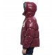 Geaca ALPHASTYLE, Kudu Double Hood Down Jacket, Rosu - MAFP3035BUR