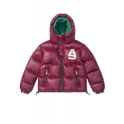 Geaca ALPHASTYLE, Kudu Double Hood Down Jacket, Rosu