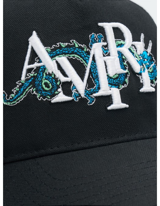SAPCA AMIRI, Trucker Design, Blue Dragon Print, Black - MAH034BLACKUNI SAPCA AMIRI, Trucker Design, Blue Dragon Print, Black - MAH034BLACKUNI